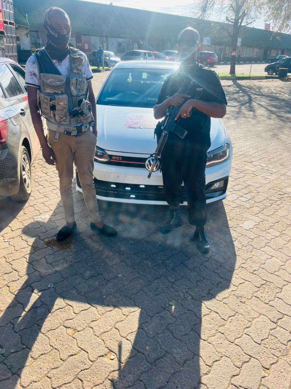 Armed response team officers in tactical gear
