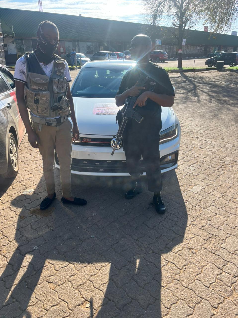 Nhlangwini Security armed response team on duty